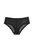 Women's Mesh Lace Trim Hipster Panty In Black - Black