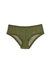 Women's Mesh Lace Trim Hipster Panty In Moss - Moss