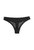 Women's Mesh Lace Trim Thong Panty In Black - Black