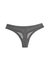 Women's Mesh Lace Trim Thong Panty In Lunar - Lunar