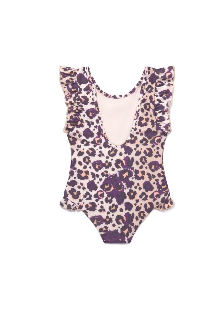 Cheetah Ruffle Swimsuit