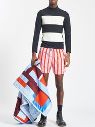 Daniel With Fletcher Pink Stripe Shorts