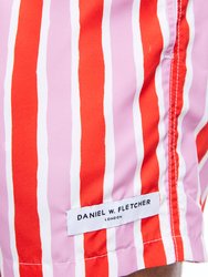 Daniel With Fletcher Pink Stripe Shorts