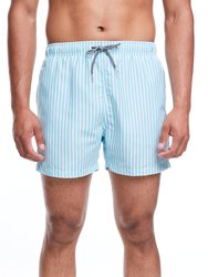 Deck Stripe III Shorts - Cornflour/White - Cornflour/White