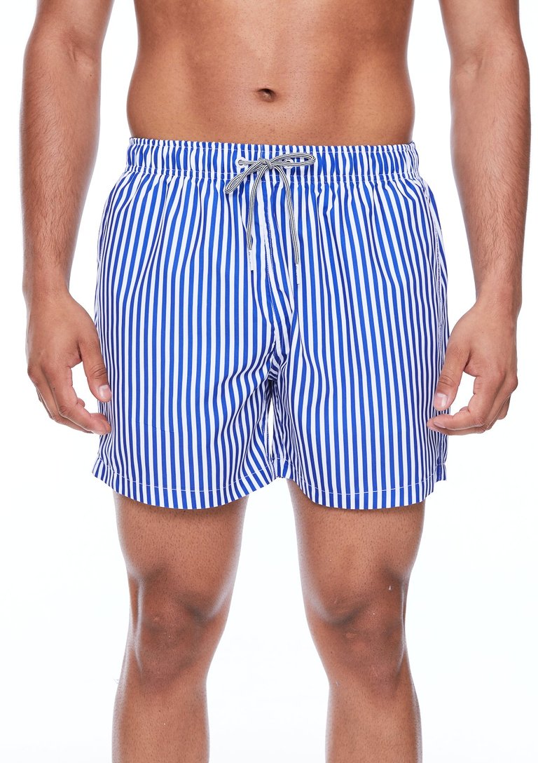 Deck Stripe IIII Shorts - Blue/White - Blue/White