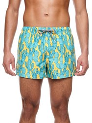 Dry Heat Shortie - Yellow/Teal