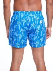 Flair Palm Blue Shorts