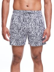 Forest Faces Shorts - Black/White