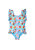 Ice Creams Ruffle Swimsuit - Multi