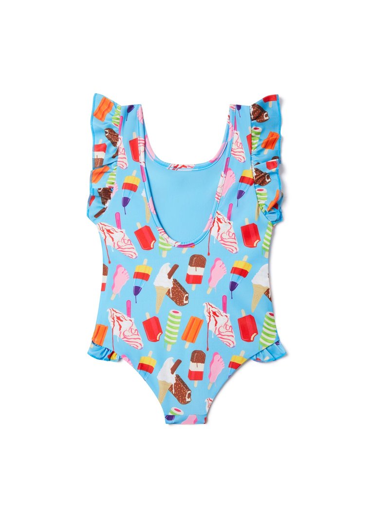 Ice Creams Ruffle Swimsuit