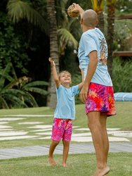 Kids Bright Tie Dye Shorts