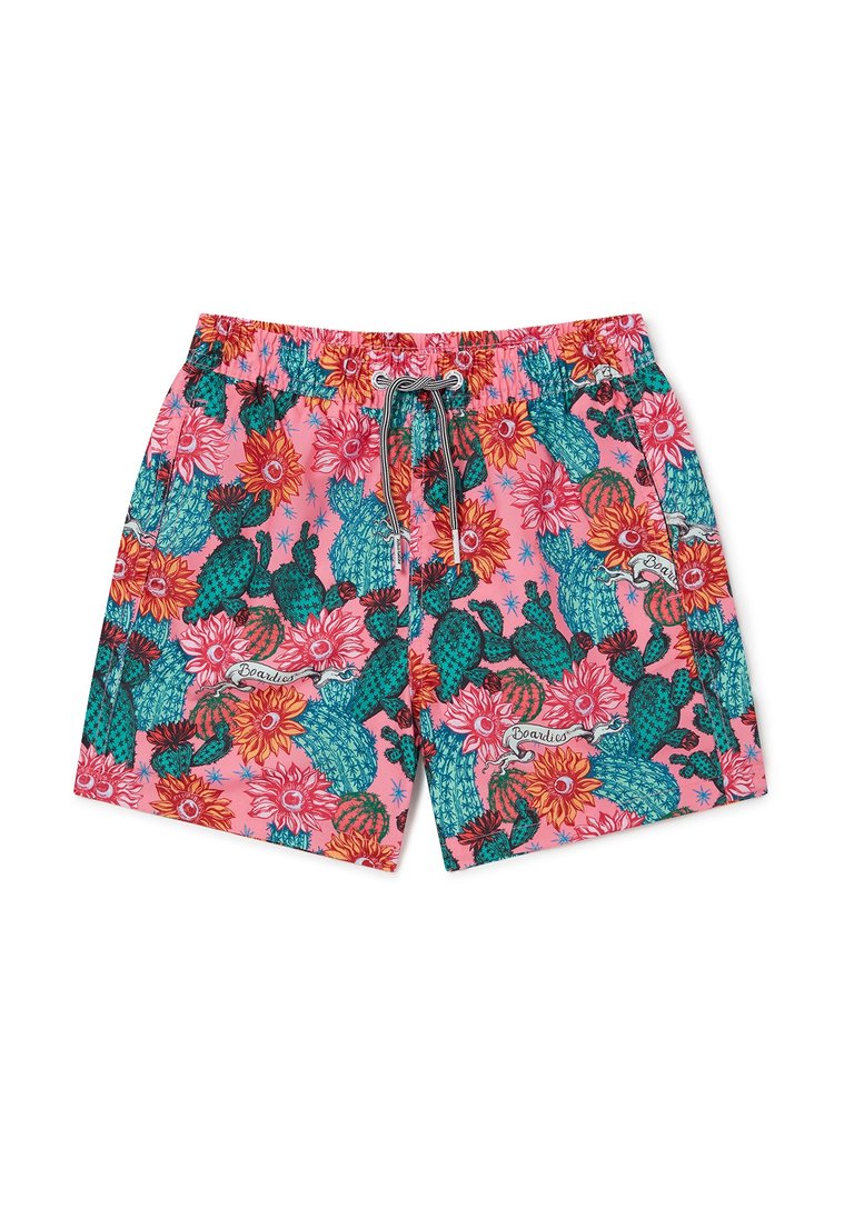 Kids Cactus Eyeballs Shorts - Pink