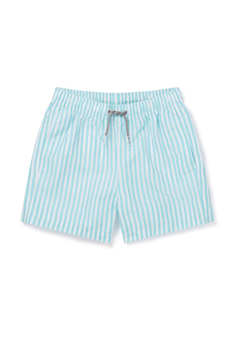 Kids Deck Stripe II Shorts - Cornflour/White - Cornflour/White