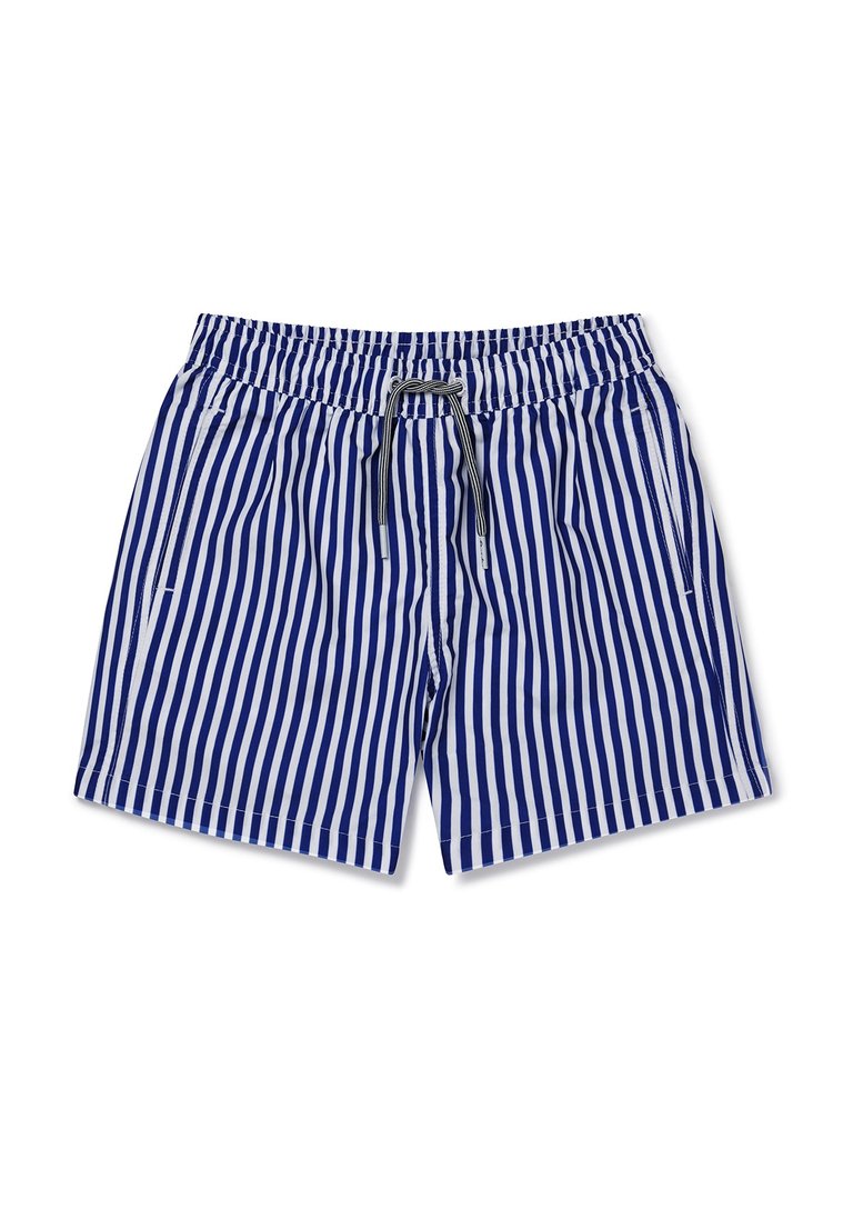Kids Deck Stripe III Shorts - Blue/White - Blue/White