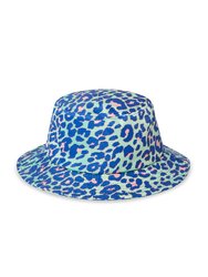 Kids Lime Leopard Bucket Hat - Multi