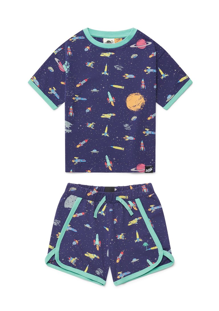 Kids Rockets Co-Ord Set - Black