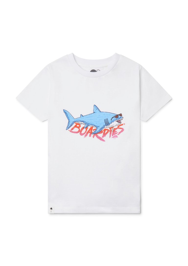 Kids Sharks T-Shirt - White