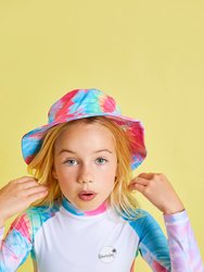 Kids Spiral Tie Dye Bucket Hat