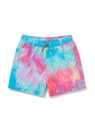 Kids Spiral Tie Dye III Shorts - Multi