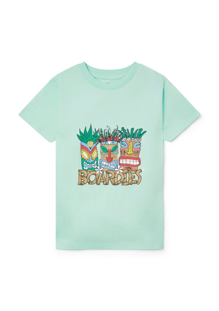 Kids Tiki Masks T-Shirt - Green