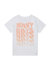 Kids Wavy Days Orange T-Shirt - White