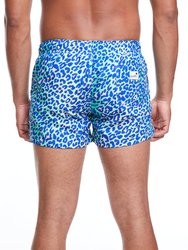 Lime Leopard Shortie Shorts