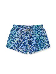 Lime Leopard Womens Shorts - Multi