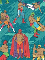 Mexican Wrestlers Swim Shorts