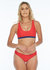 Midnight Sun Reversible Crop Top - Red