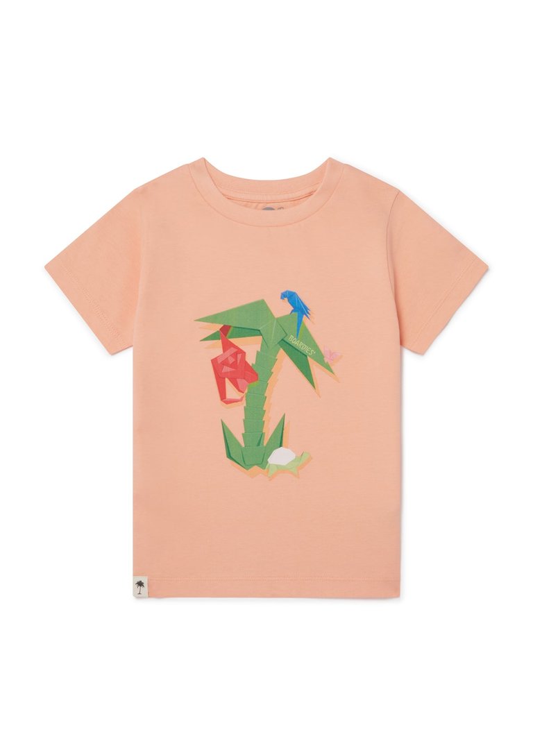 Origami Kids T-Shirt - Peach