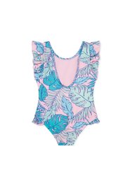 Palmtopia Ruffle Swimsuit - Multi
