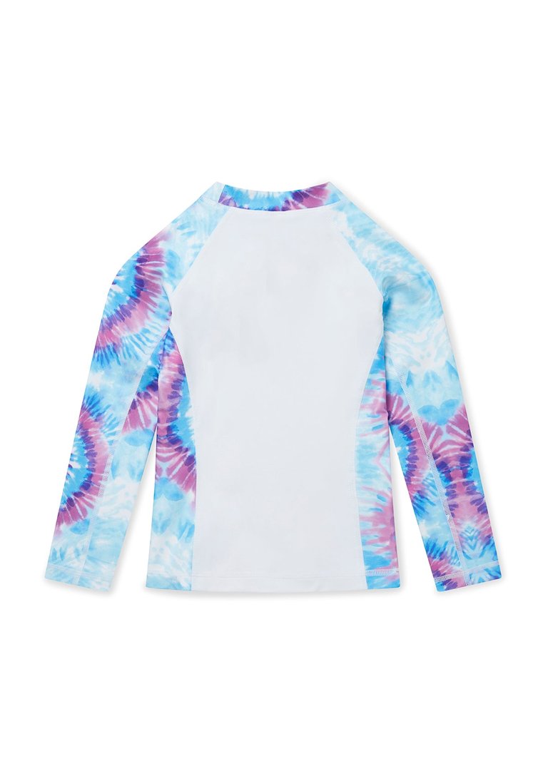 Purple Haze Tie Dye Rash Guard