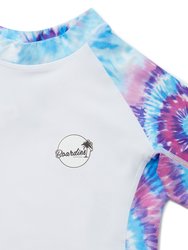 Purple Haze Tie Dye Rash Guard