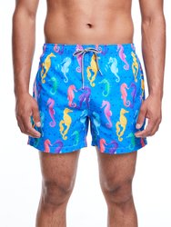 Seahorses Shorts - Blue