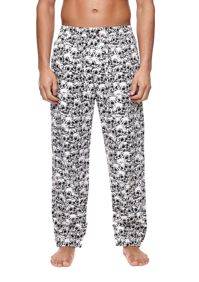 Skulls Pant - Black/White