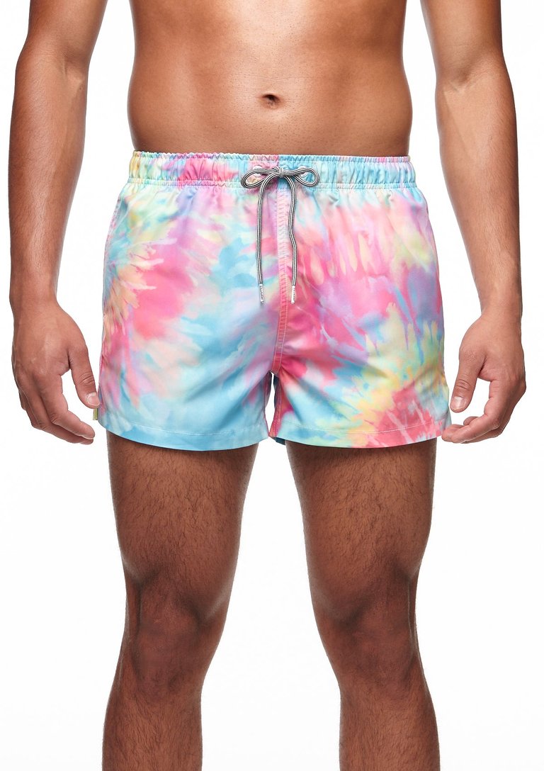 Spiral Tie Dye III Shortie Shorts - Multi