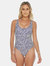 Tropical Zebra Reversible One Piece - Multi