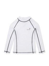 White Rash Guard - White