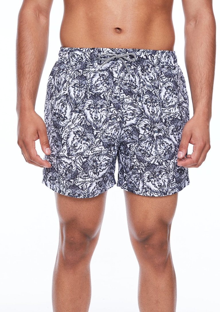 Wolf Shorts - Black/White