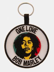 Bob Marley One Love Woven Keychain (White/Black/Yellow) (One Size) (One Size) (One Size) - White/Black/Yellow