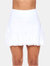 A-Line Pleated Skirt - Cloud White