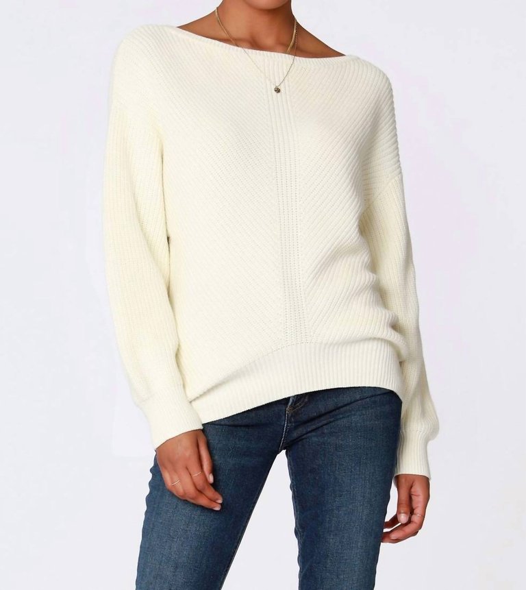 Boatneck Sweater - Snow