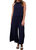 Jana Wide Leg Pants In Navy