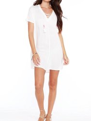 Lace Front Dress - Ivory