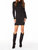 Long Sleeve Mock Neck Dress In Black - Black