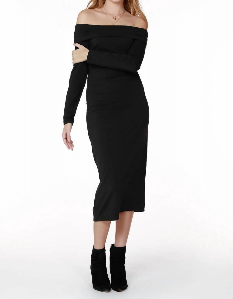 Mary Midi Dress - Black