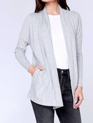 Open Cardigan - Heather Grey