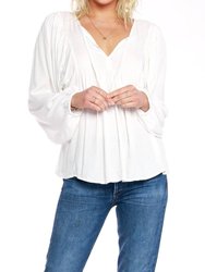 Tie Neck Top - Ivory