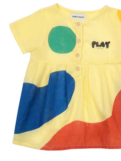 Bobo Choses Yellow Play Landscape Buttoned Dress product