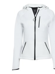 Women's Neoprene Hooded Jacket - White